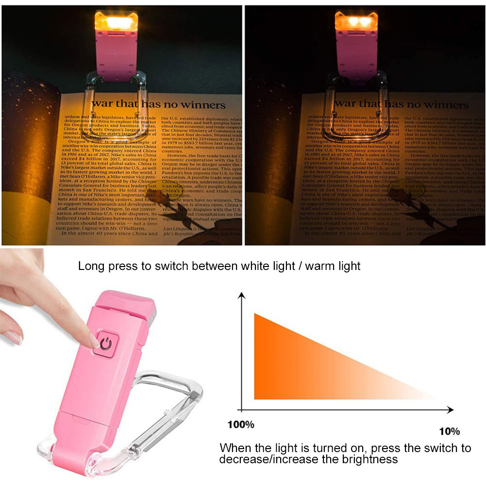 Photography Lighting Book - LED USB şarj edilebilir kitap ışığı