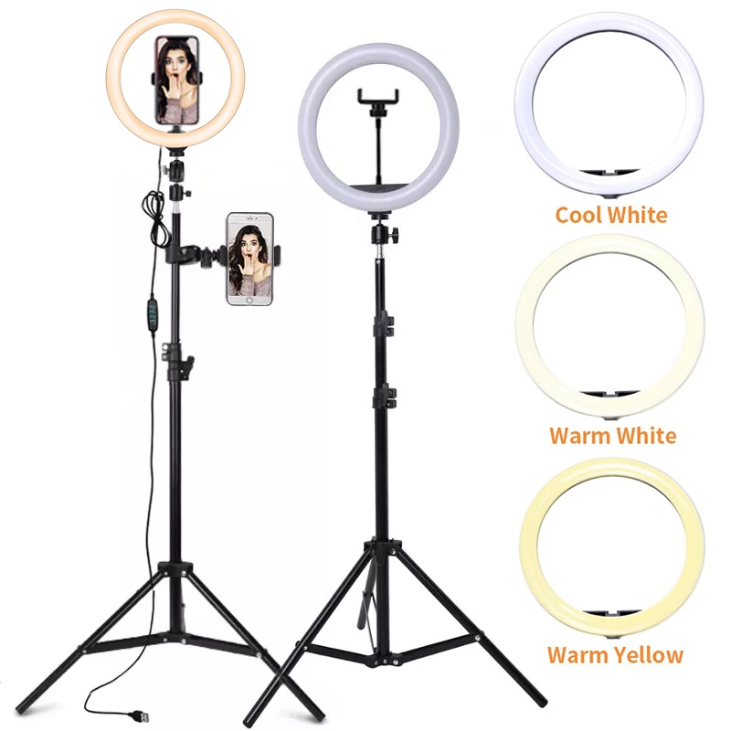 Photography Lighting Circle - 6/10/12 inç LED Selfie halka ışık