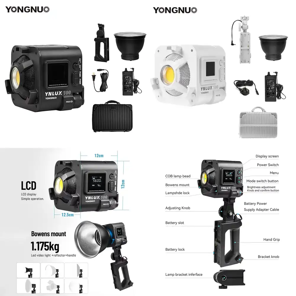 Photography Of Lighting - YONGNUO YNLUX100 100W 3200K-5600K Kompakt El