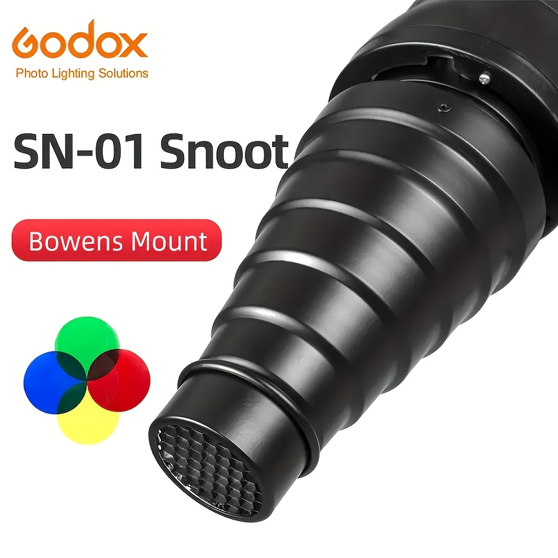 Snoot Flash Modifier - GODOX Bowens Mount Snoot, Petek Izgaralı