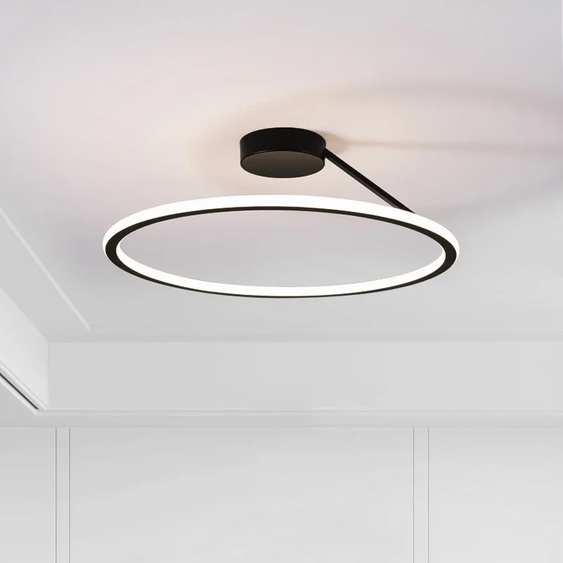 Photography Lighting For Food - Modern Basit Daire Led Avize Oturma