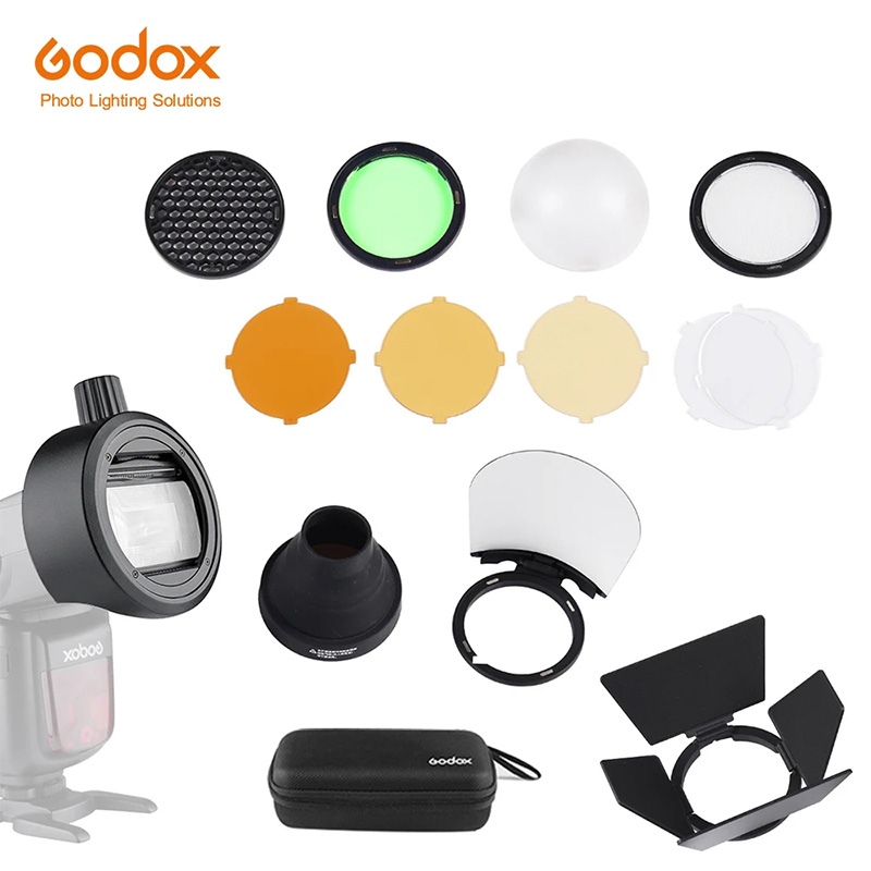 Photography Lighting Godox - Godox S-R2/AK-R1/BD07/H200R/AD-P/AD-L/EC200 Flaş Speedlight Adaptörü Ahır