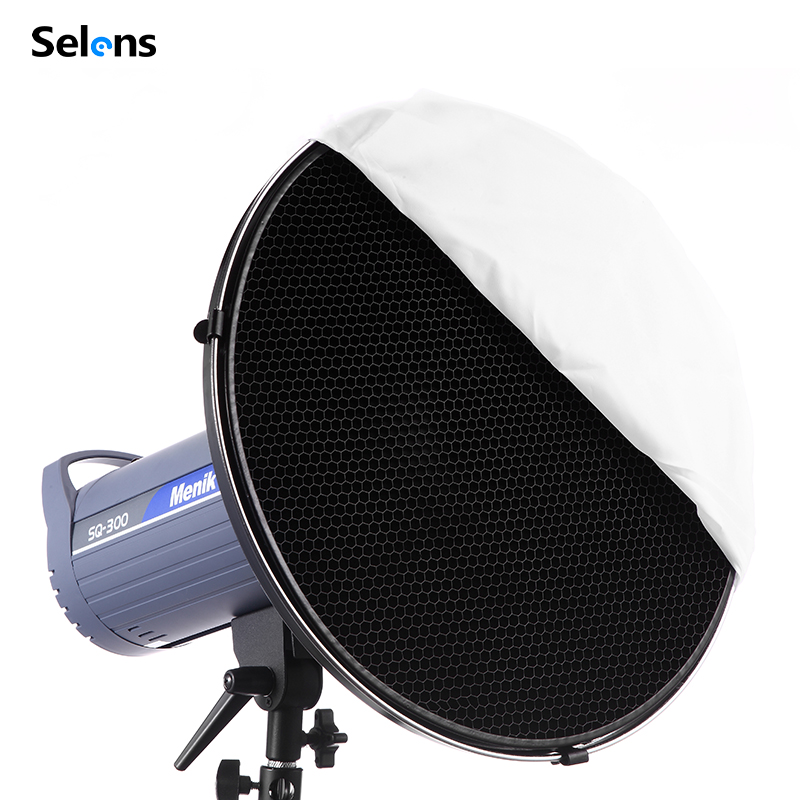 Beauty Dish 55Cm - Selens 55cm Gümüş/Beyaz İç Reflektör Güzellik