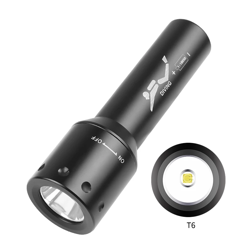 Photography Of Lighting - Yeni T6 LED Dalış Meşalesi Uzun