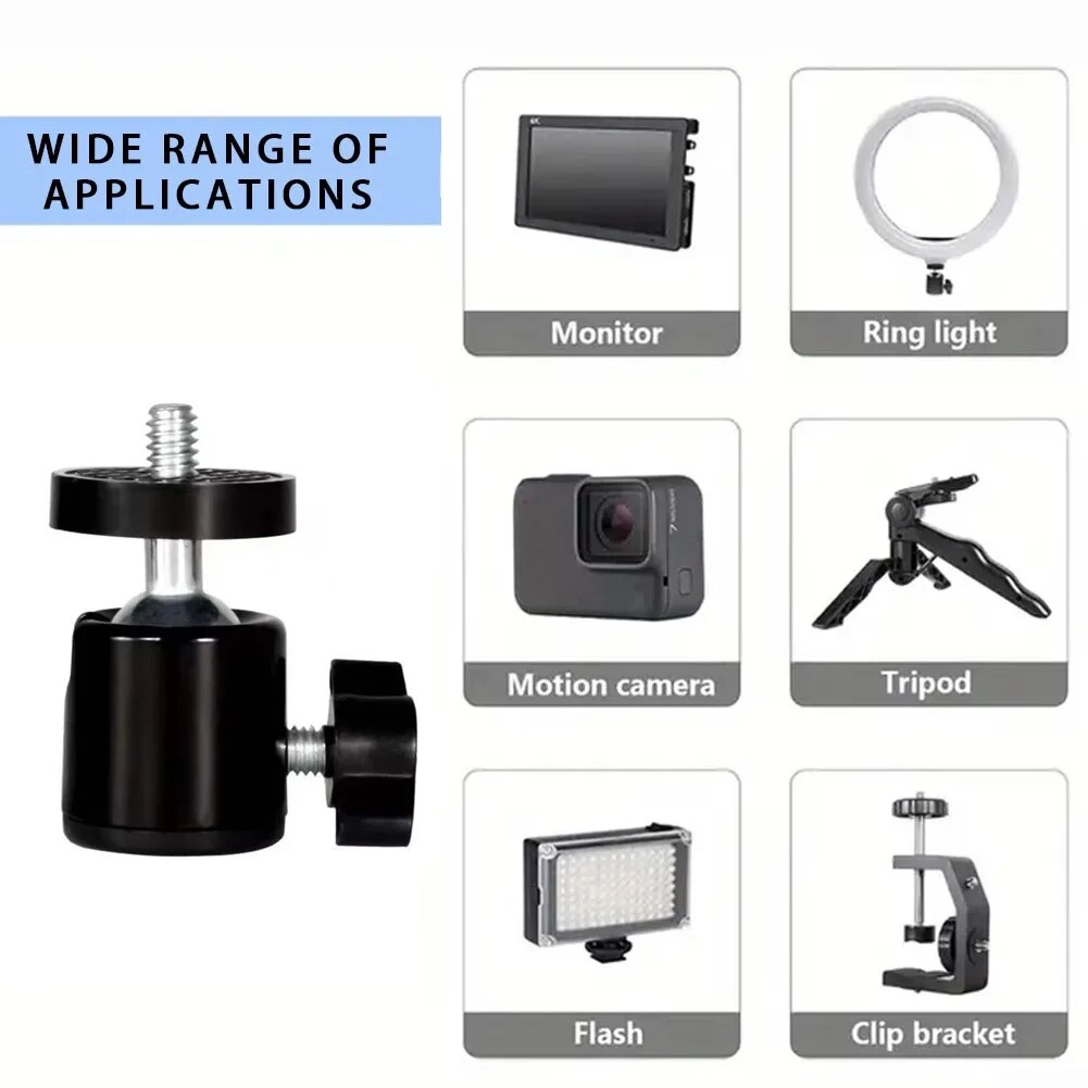 Mini Bilye Başlıklı 1/4 Vidalı - Photography Lighting Circle incelemesi ve fiyatı