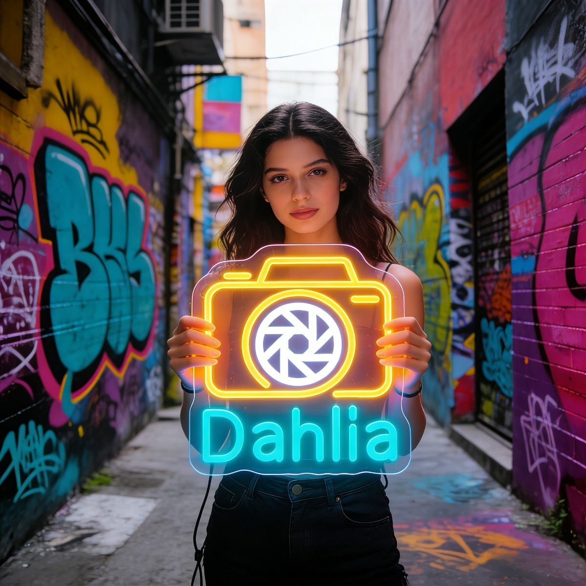 Dahlia Kamera Neon Işık Burcu  - Vintage Photography Lighting incelemesi ve fiyatı