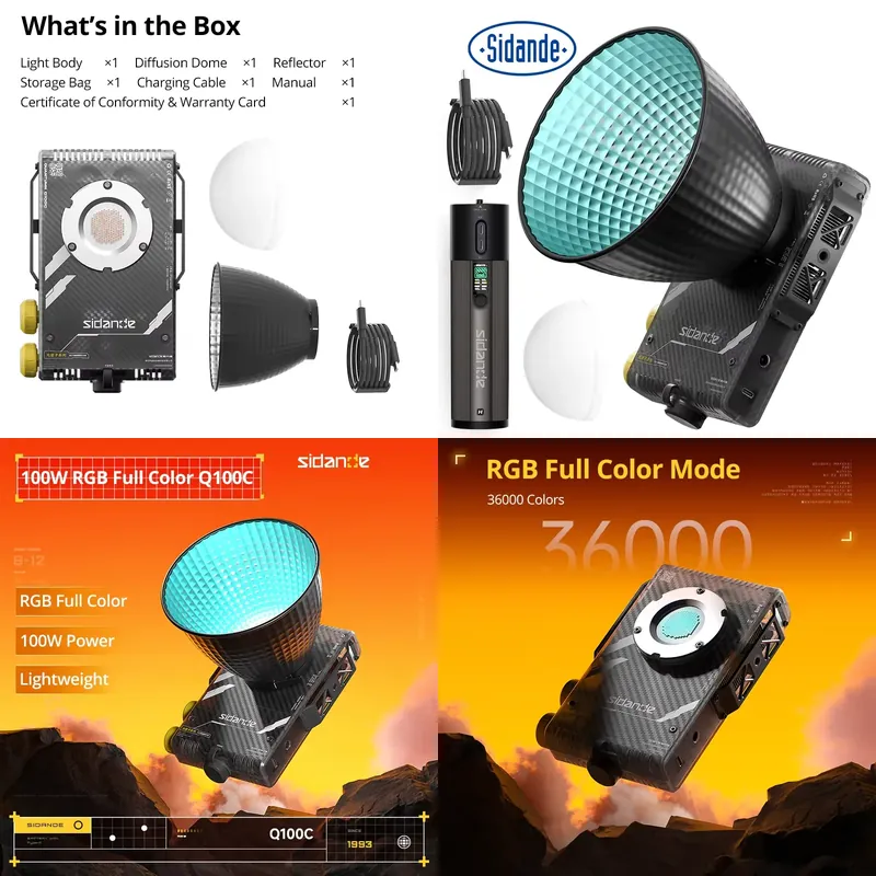 Sidande Q100C Q100Lite Optik 1 - Photography Of Lighting incelemesi ve fiyatı