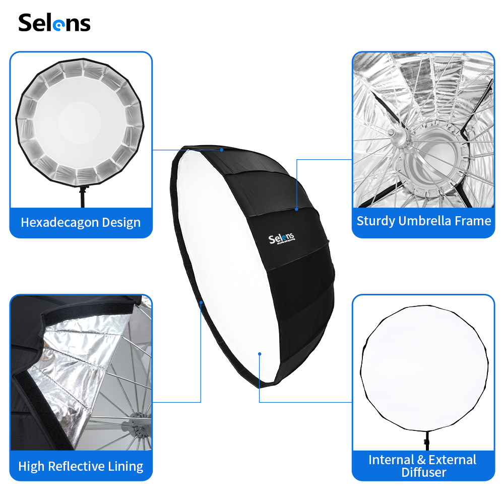 Selens 85cm şemsiye Radar Soft - Beauty Dish 55Cm incelemesi ve fiyatı