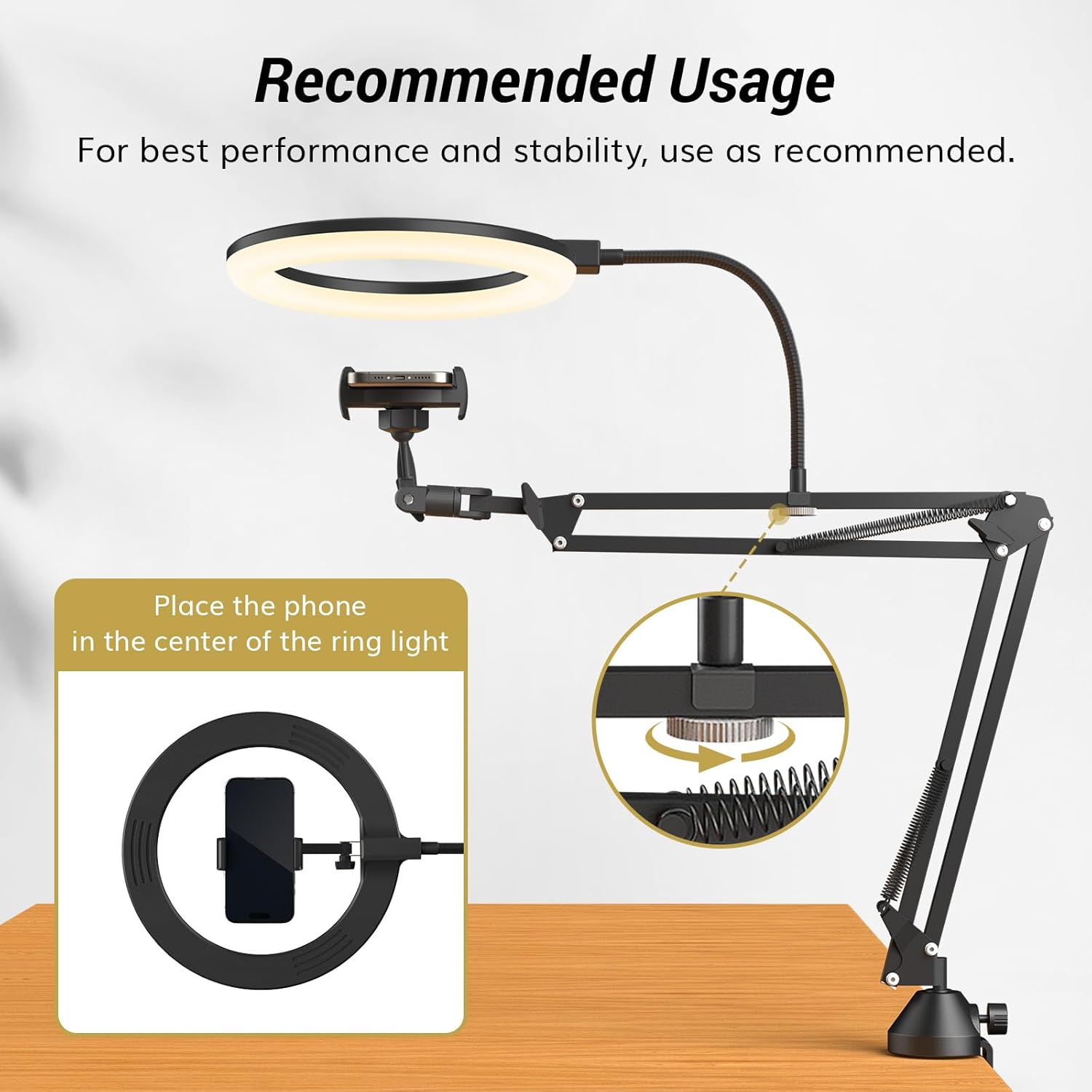 Standlı ve Telefon Tutuculu Ha - Photography Lighting Circle incelemesi ve fiyatı