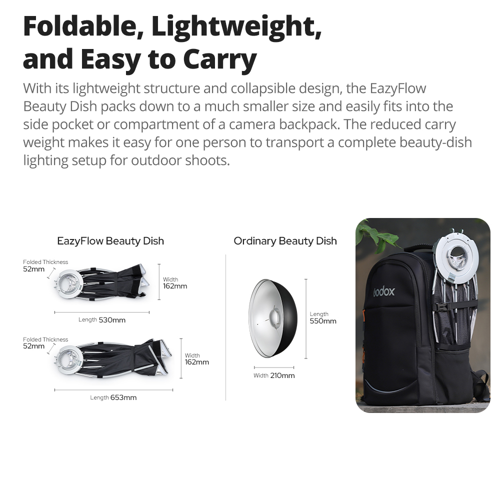 Yeni Godox EazyFlow Beauty Dis - Photography Lighting Godox incelemesi ve fiyatı