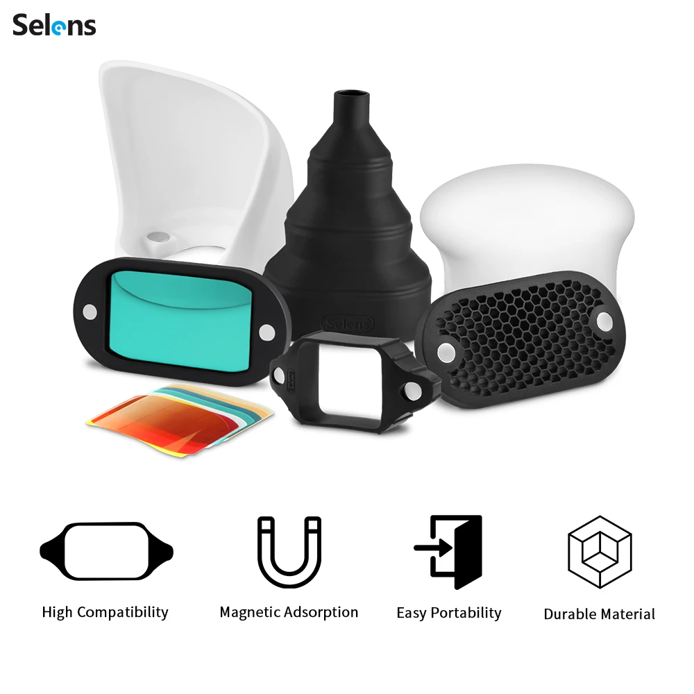 Selens üst flaş manyetik akses - Snoot Flash Modifier incelemesi ve fiyatı